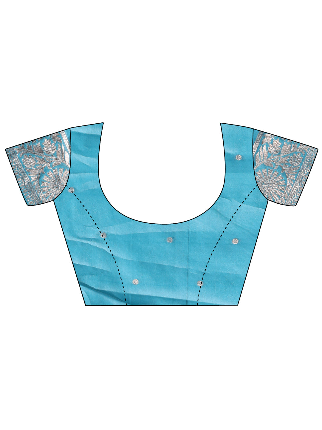 Astita White & Sea Green Woven Linen Cotton Saree with Rich Zari Border – Soft Festive Wear Saree for Women