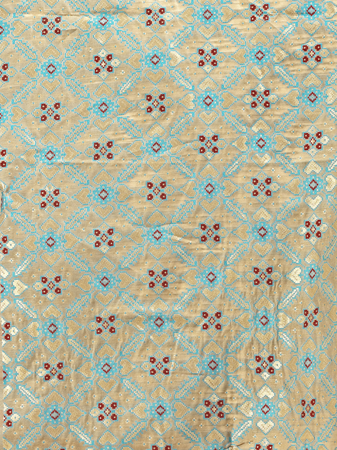 Astita Soothing Beige Cotton Saree – Light, Elegant & Timelessly Beautiful