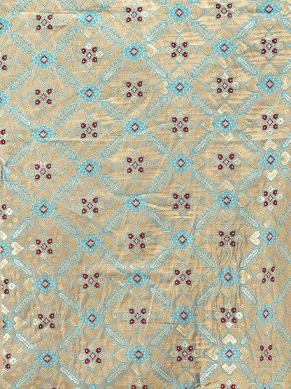 Astita Soothing Beige Cotton Saree – Light, Elegant & Timelessly Beautiful