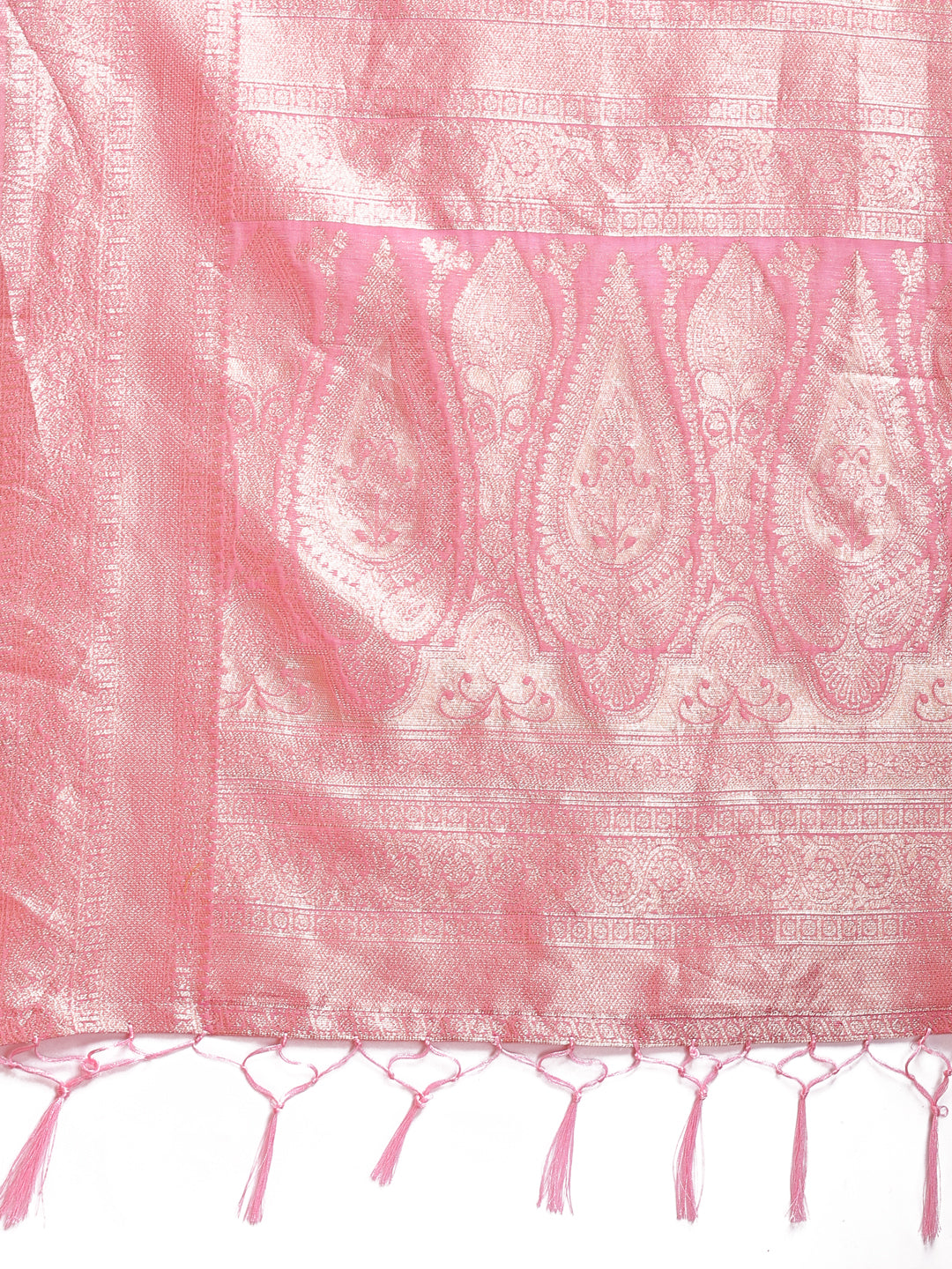 Astita Pink Linen Cotton Saree – Elegant Simplicity for Everyday Grace