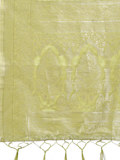 Astita Elegant Peach Cotton Saree with Golden Zari Work – Graceful Comfort for Everyday & Festive Wear