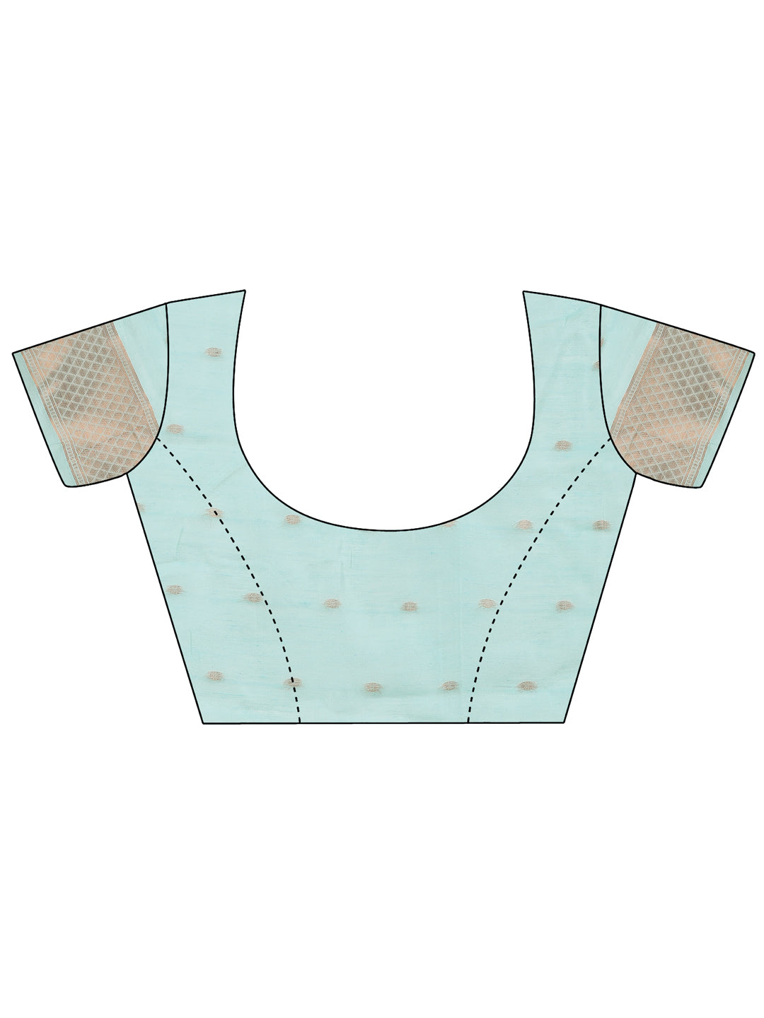 Astita Elegance Draped in Threads: Sky Blue Linen Cotton Saree Woven with Serene Charm
