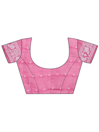 Graceful Pink Printed Saree – A Symphony of Culture and Feminine Charm