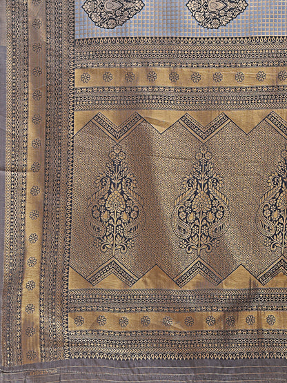 Astita Graceful Grey Silk Saree – Subtle Sophistication for Every Occasion