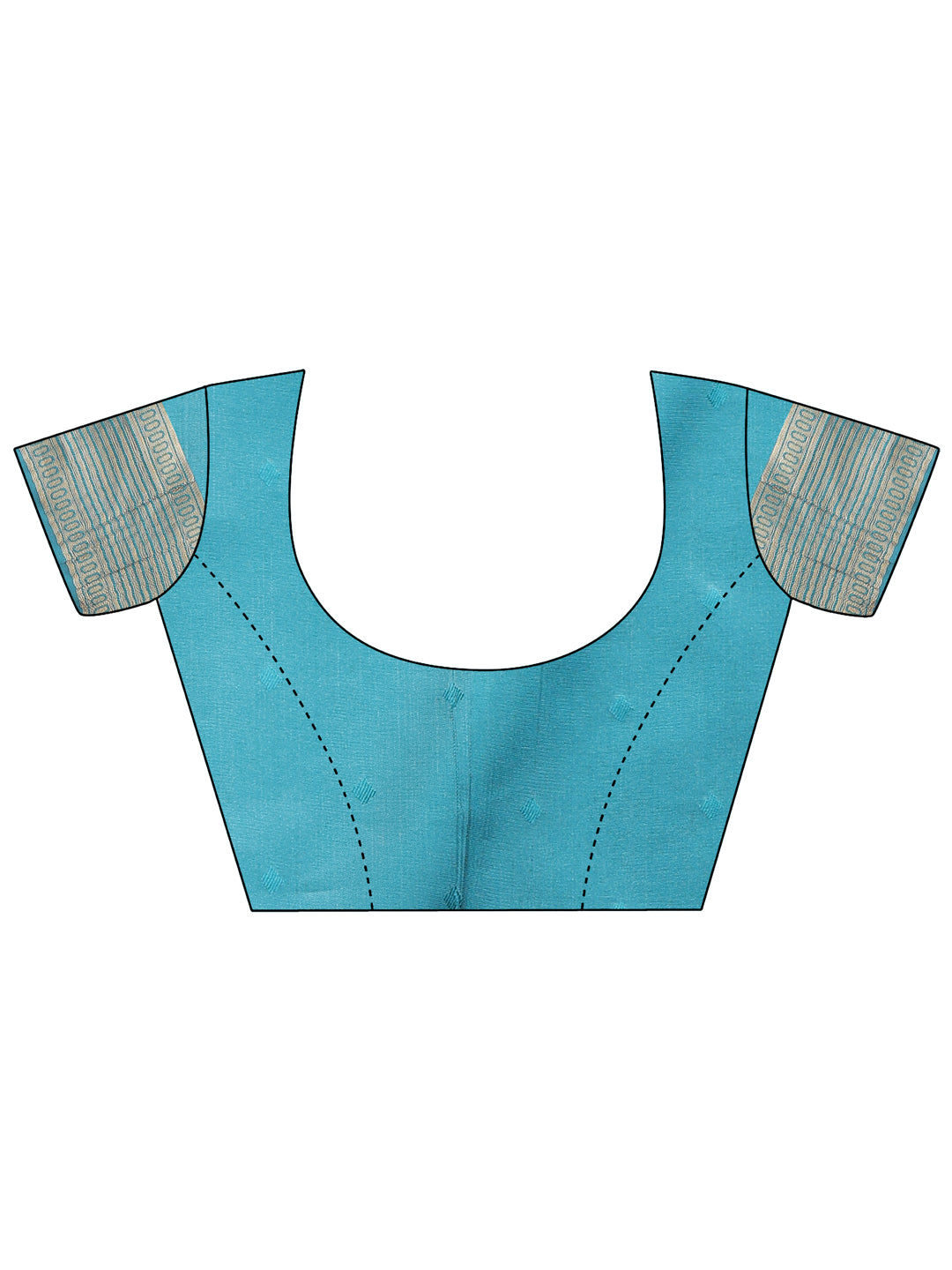 Astita Elegant Sea Green and Blue Silk Saree – Graceful Artistry with Contemporary Charm
