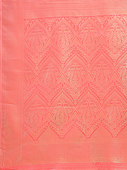 Astita Elegant Yellow and Red Silk Saree – Graceful Artistry with Contemporary Charm
