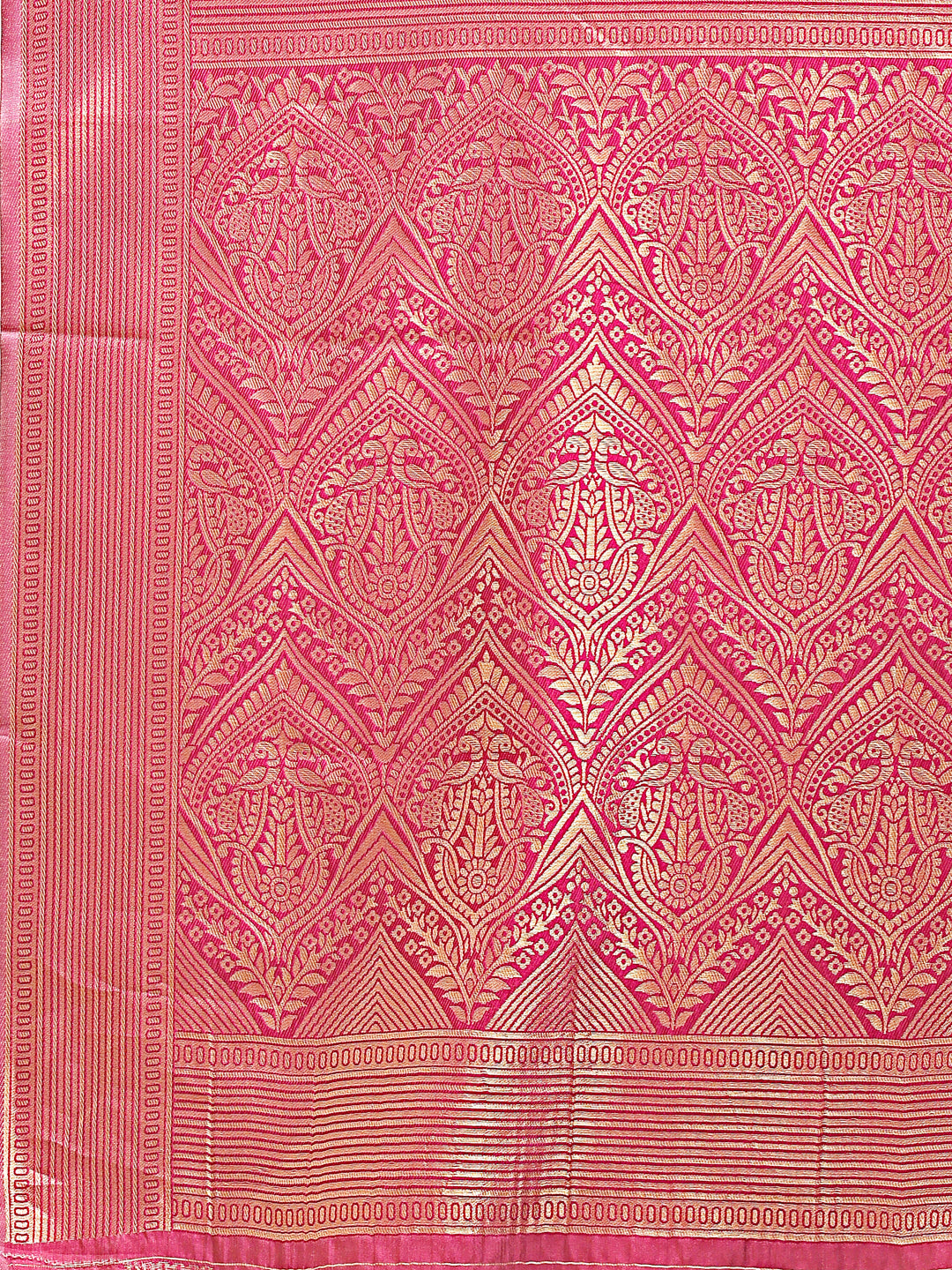 Astita Elegant Light Pink and Magenta Silk Saree – Graceful Artistry with Contemporary Charm