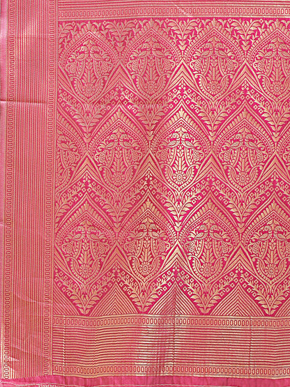 Astita Elegant Light Pink and Magenta Silk Saree – Graceful Artistry with Contemporary Charm