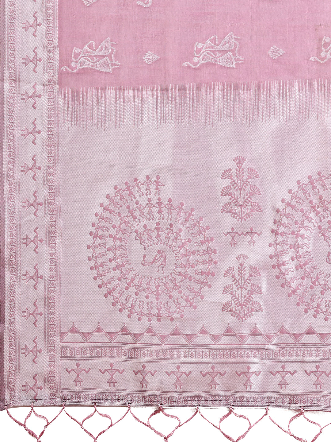 Astita Purple & White InspiPurple Linen Cotton Saree for Women | Light, Soft, Ethnic Saree for Pooja, Office & Gifting
