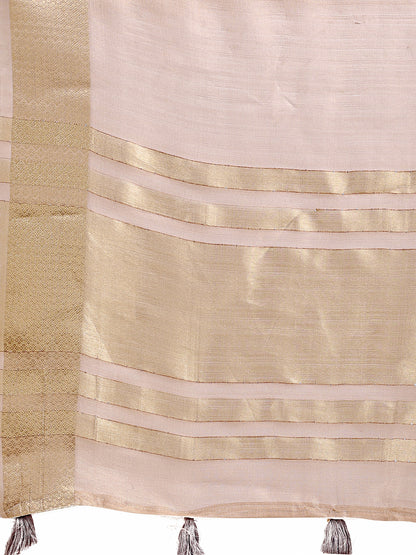 Astita Elegant Light Pink Organza Saree – Sheer Sophistication for Timeless Beauty