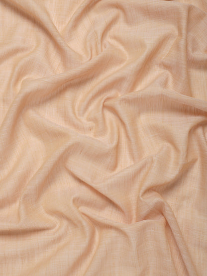 Elegant Tan Woven Linen Saree with Contrast Zari Border & Tassels – Soft & Breathable Party Wear