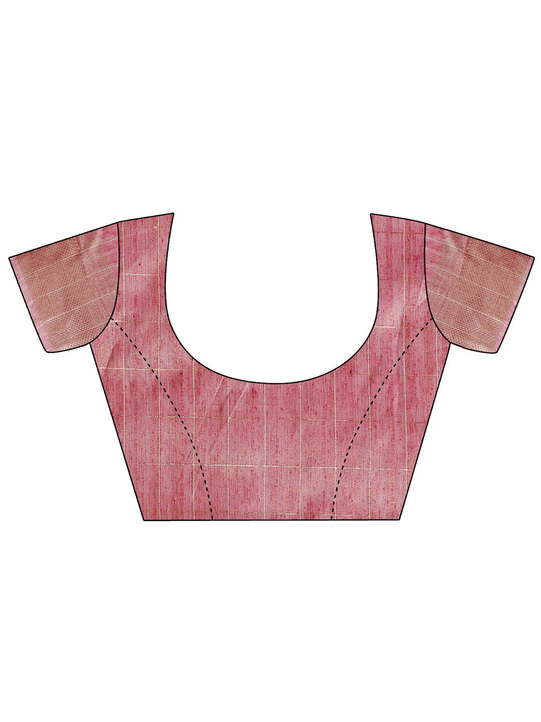 Purple Organza Saree with Golden Checked Pattern – Radiate Soft Elegance