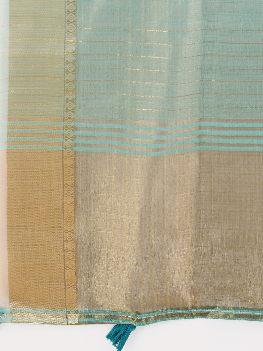 Astita Light Blue Organza Saree with Gold Checked Design – Elegant & Classy Traditional Wear for Formal & Festive Occasions