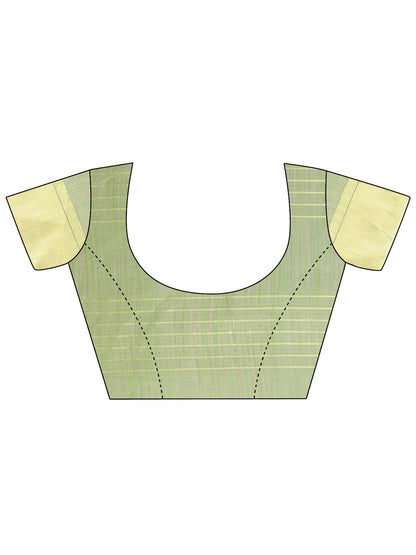 Astita Green Organza Saree with Gold Checked Design – Elegant & Classy Traditional Wear for Formal & Festive Occasions
