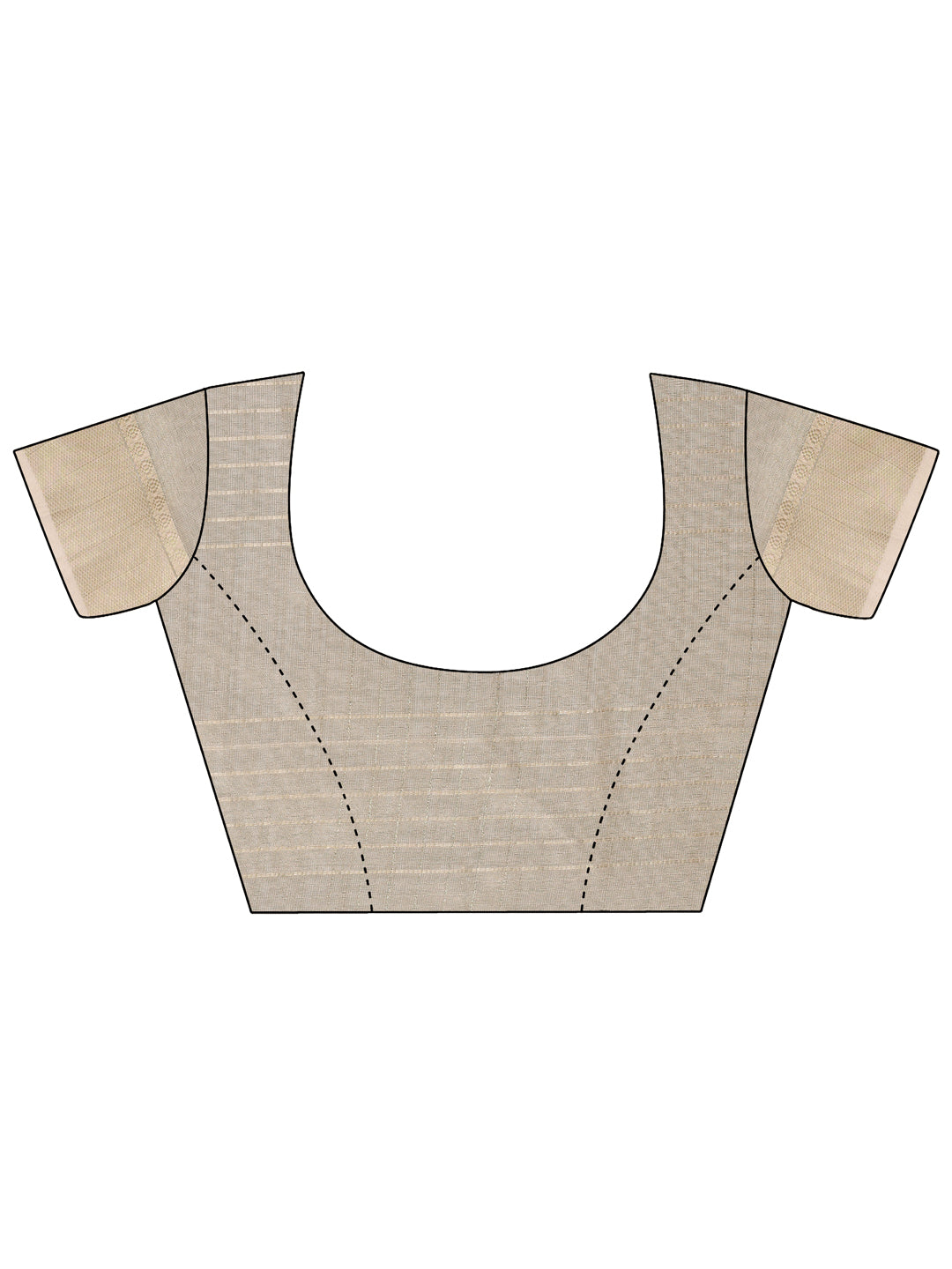 Astita Beige Organza Saree with Gold Checked Design – Elegant & Classy Traditional Wear for Formal & Festive Occasions