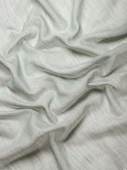 Elegant Sea Green Woven Linen Saree with Contrast Zari Border & Tassels – Soft & Breathable Party Wear
