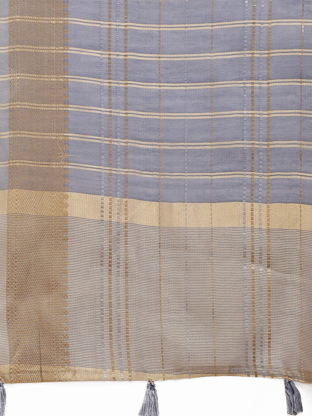 Astita Sky Blue Organza Saree with Gold Zari – Subtle Grace for Timeless Style