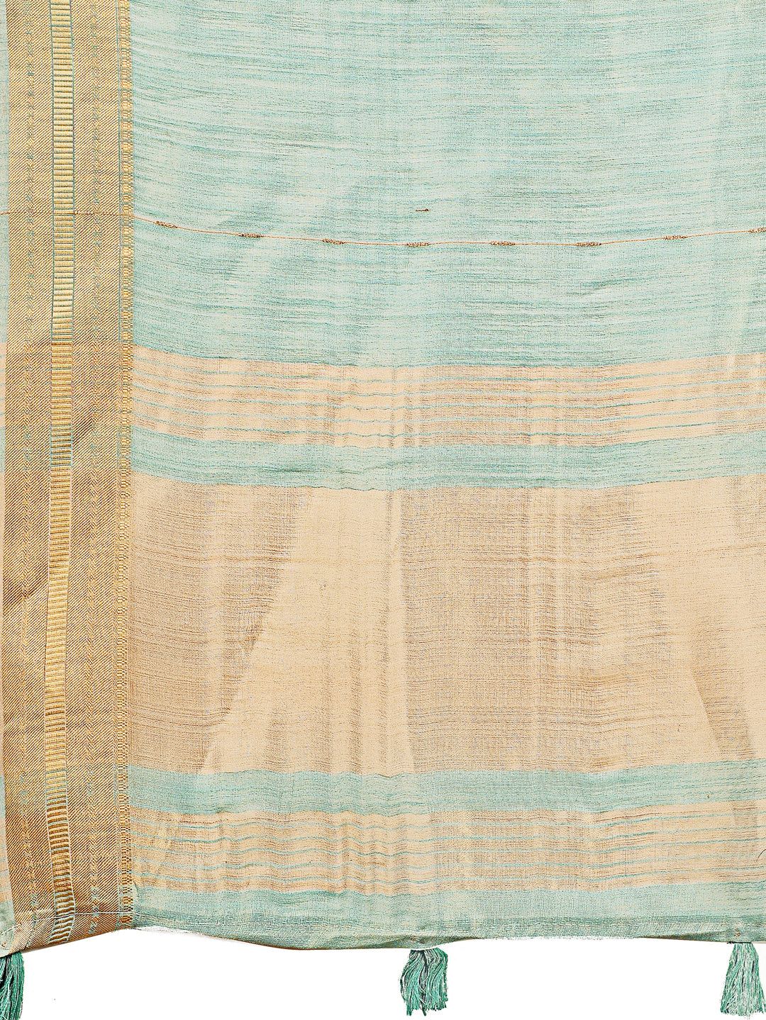 Astita Elegant Sky Blye Organza Saree with Golden Zari Border – Festive & Office Wear Saree with Blouse Piece