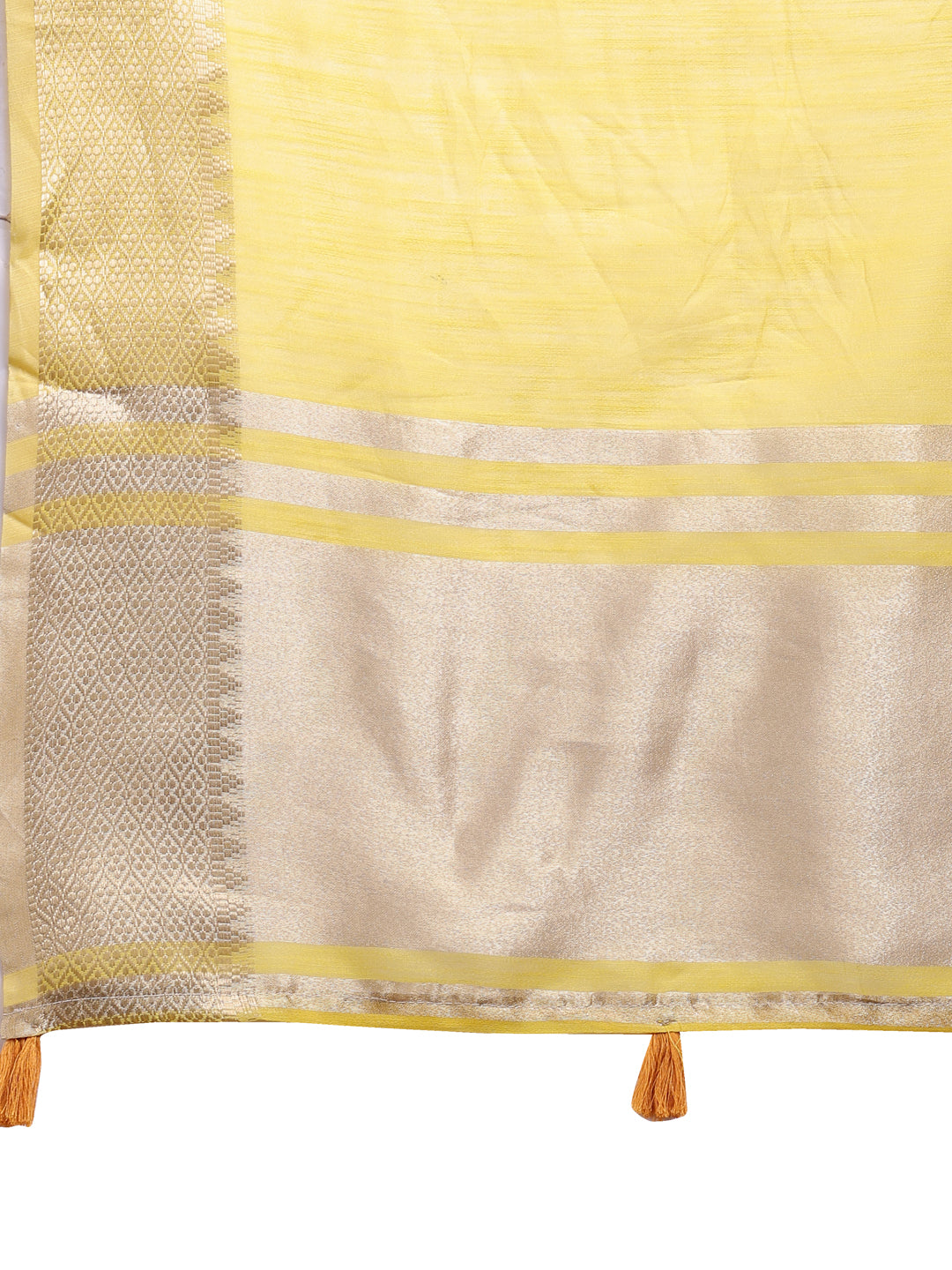 Astita Yellow Gold Cotton Ready-to-Wear Saree – Simplicity Meets Effortless Grace