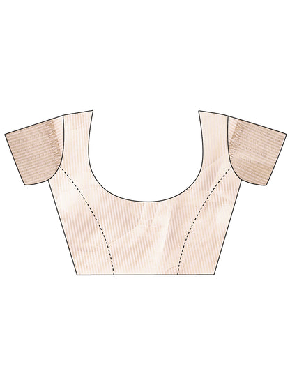 Astita Light Pink Gold Cotton Ready-to-Wear Saree – Simplicity Meets Effortless Grace
